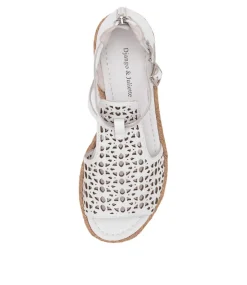 Accra White Leather Espadrilles