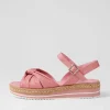 Adah Lrg Pretty Pink Leather Espadrilles