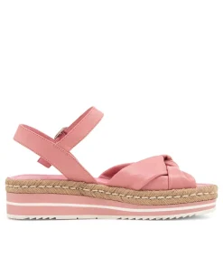 Adah Pretty Pink Leather Espadrilles