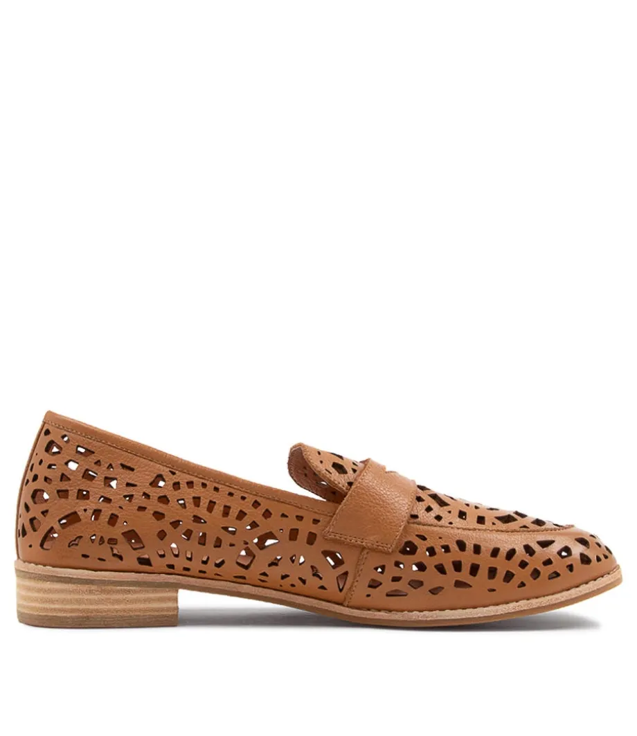 Addah Lrg Tan Leather Loafers