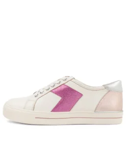 Aditi W White Fuchsia Multi Sneakers