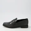 Agape Black Patent Leather Loafers