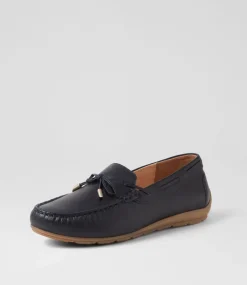 Alabama Sport 12 Navy Leather Flat Shoes
