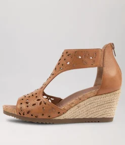 Albert Dark Tan Leather Espadrilles