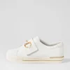 Aldwin W White Leather Sneakers