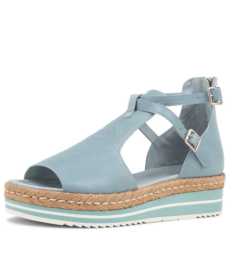 Alexys Denim Leather Sandals