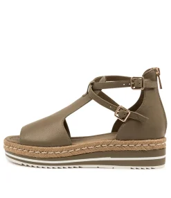Alexys Dk Khaki Leather