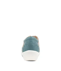 Allsorts Xw Blue White Multi Flat Shoes