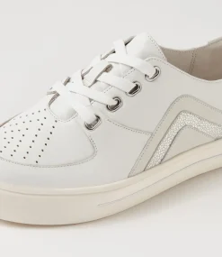 Alona W White Silver Shimmer Multi Sneakers