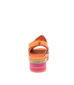 Alora Fuchsia-Orange Lthr
