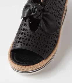 Altona Black Leather Sandals