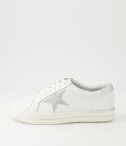 Alysia W White Silver Speckle Multi Sneakers
