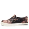 Ambera W Antique Floral Leather Sneakers