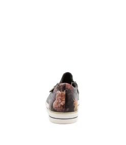 Ambera W Antique Floral Leather Sneakers