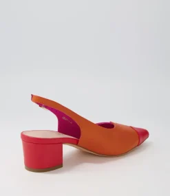 Amedeo Fuchsiaorange Multi Heels