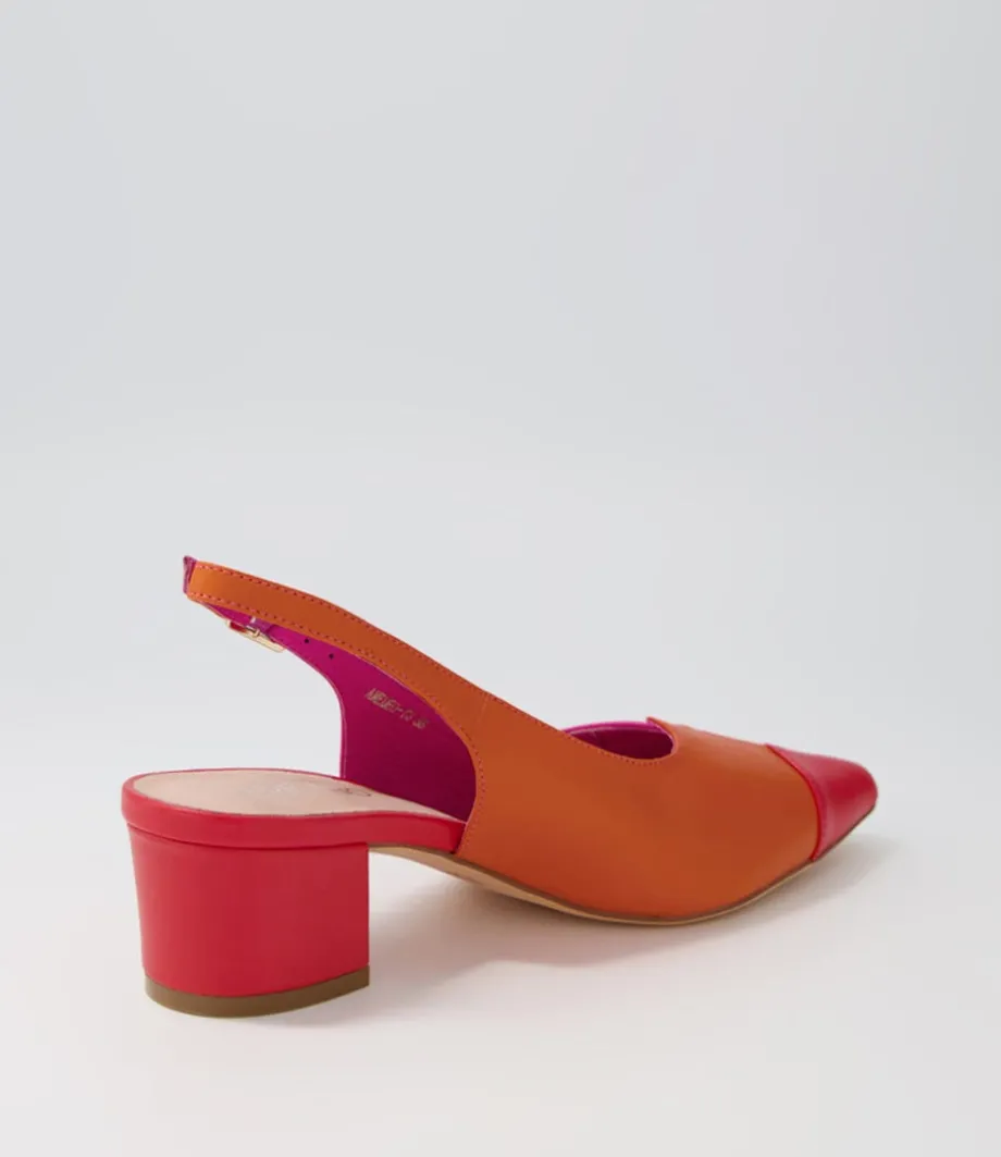 Amedeo Fuchsiaorange Multi Heels