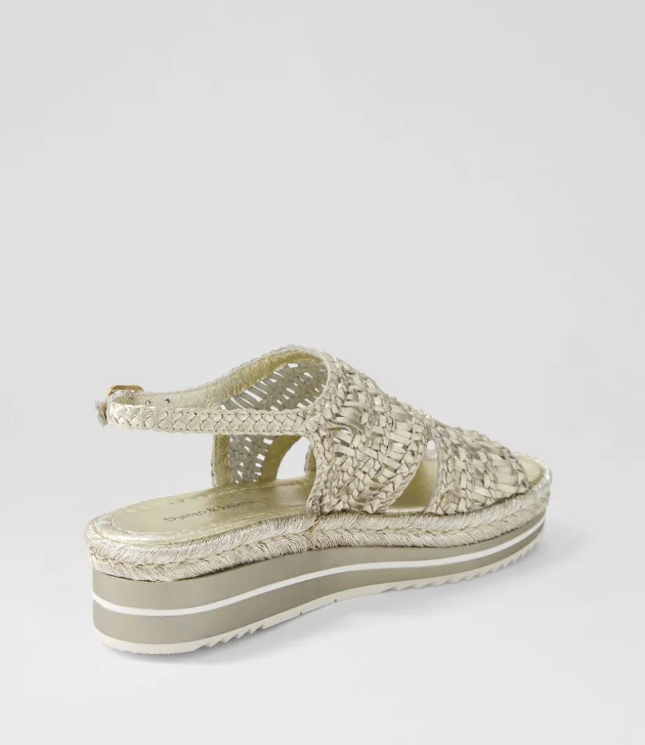 Amiri Platinum Rope Woven Sandals