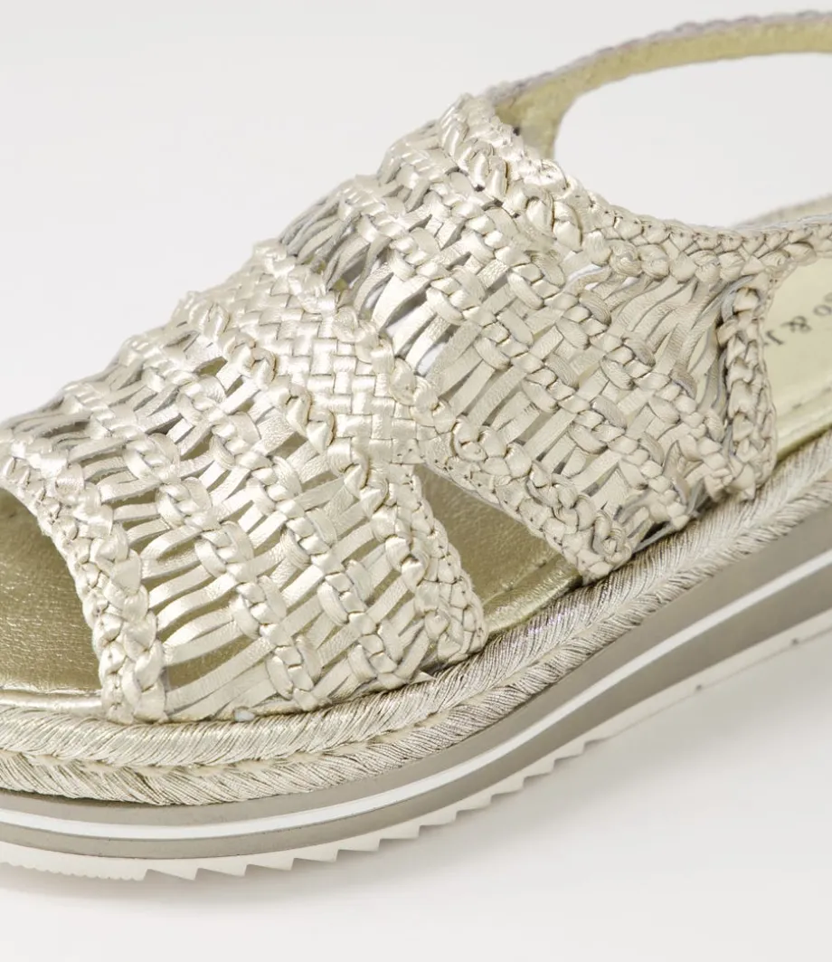 Amiri Platinum Rope Woven Sandals