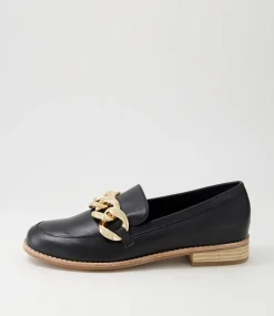 Ampard Black Leather Loafers