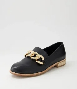 Ampard Black Leather Loafers