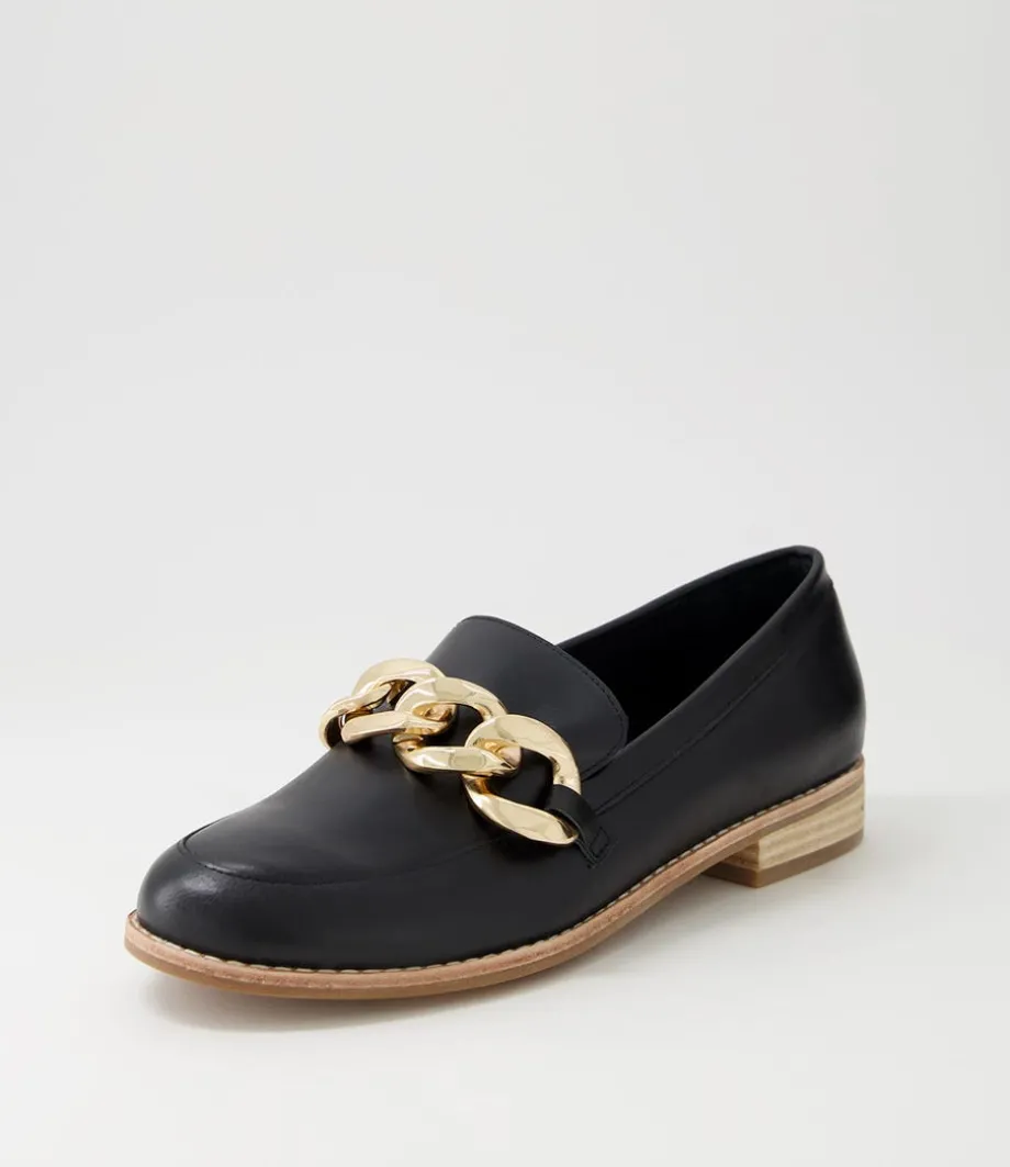 Ampard Black Leather Loafers