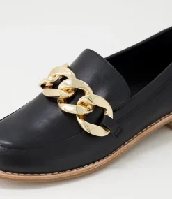 Ampard Black Leather Loafers