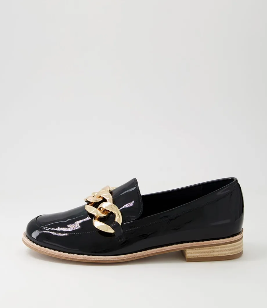 Ampard Black Patent Leather Loafers