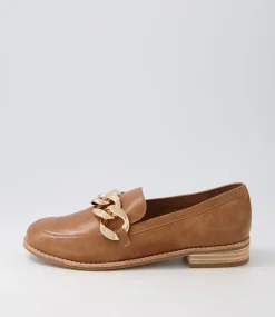 Ampard Tan Leather Loafers