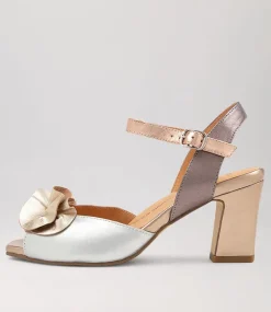 Antonia W Metallic Multi Leather Sandals