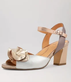 Antonia W Metallic Multi Leather Sandals