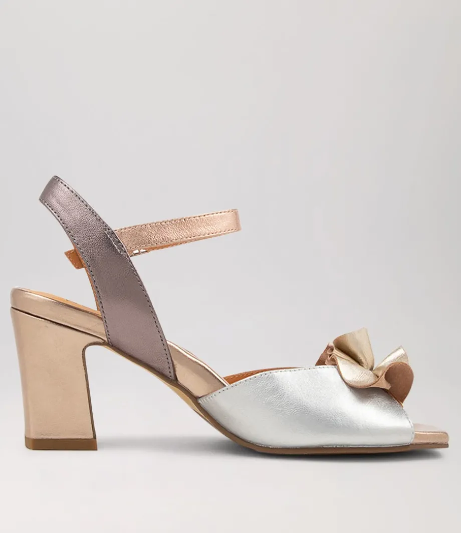 Antonia W Metallic Multi Leather Sandals
