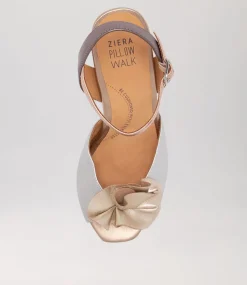 Antonia W Metallic Multi Leather Sandals