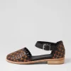 Ashby Black Tan Leather Mary Janes
