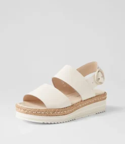 Atha Ivory Patent Leather Espadrilles
