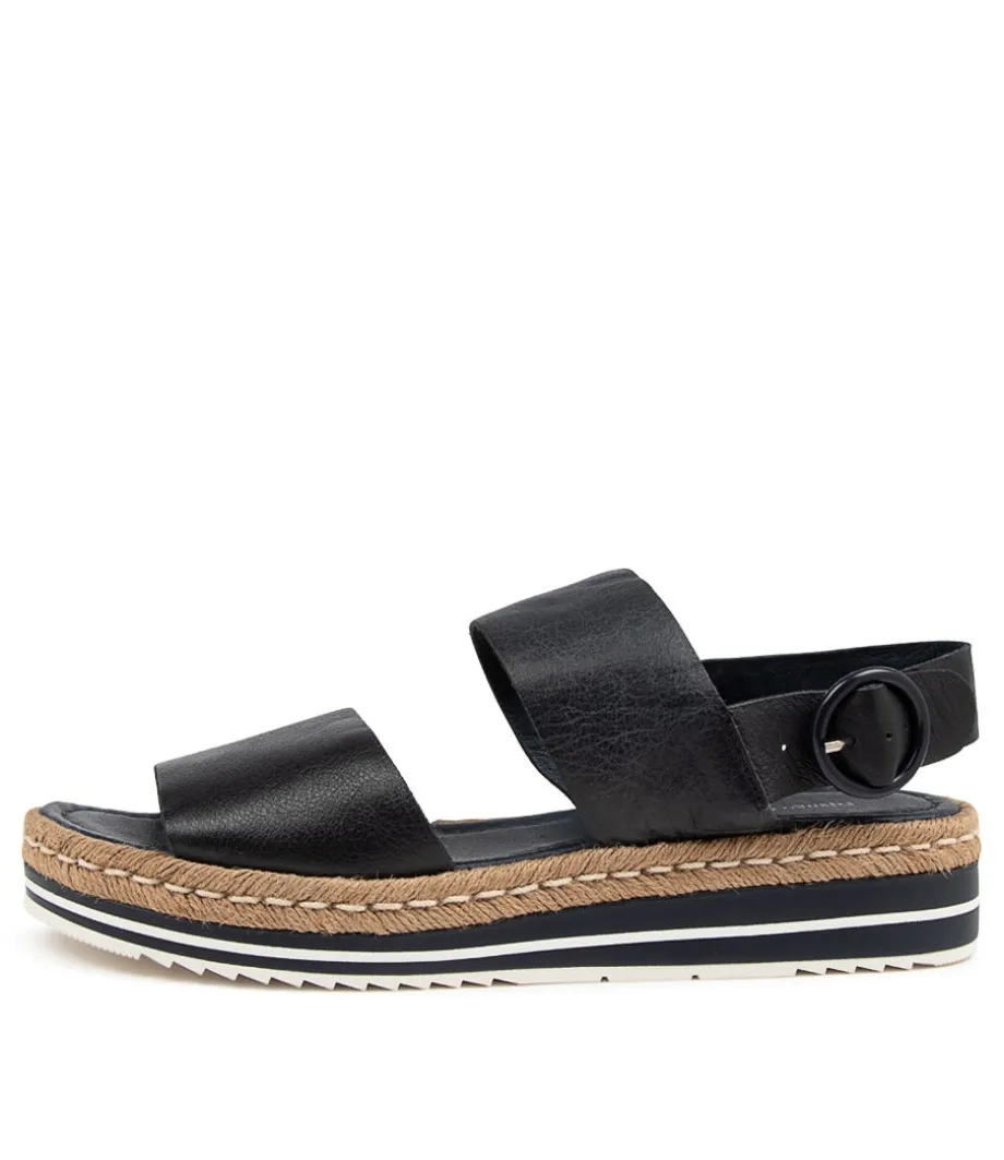 Atha Lrg Navy Leather