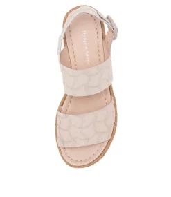 Atha Nude Frill Leather Sandals