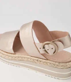 Atha Platino Leather Espadrilles