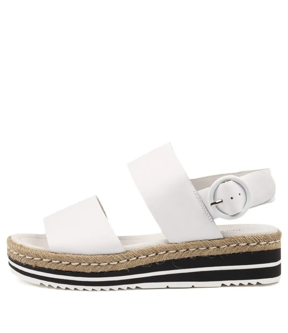 Atha White Leather