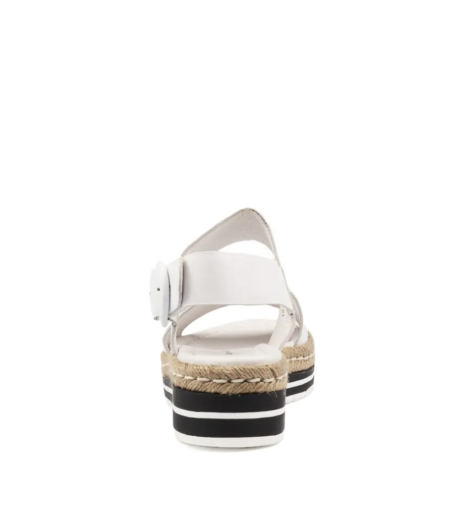 Atha White Leather