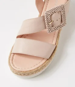 Atory Rose Leather Sandals