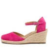Autumn W Fuchsia Suede Heels