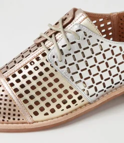 Avert Metallic Multi Lace Up Flats