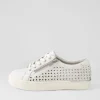Ayleen W White Leather Sneakers