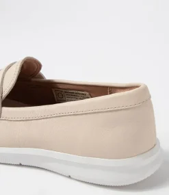 Ayva Washable Penny Vanilla Leather Loafers