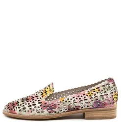 Ayvler White Multi Lea