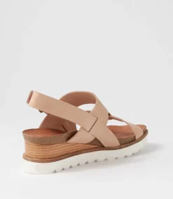 Baako Latte Leather Sandals