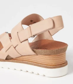 Baako Latte Leather Sandals