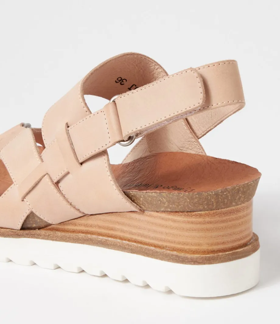 Baako Latte Leather Sandals