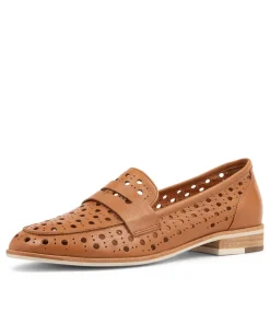 Balder Dark Tan Leather Loafers