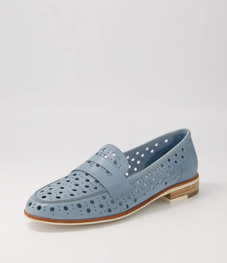 Balder Denim Leather Loafers